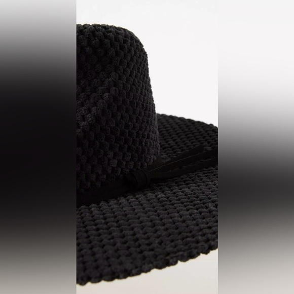 Anthropologie Black Terry Rancher Hat main image 4
